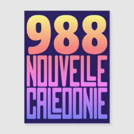 Nieuw-Caledonische magnetische kaart 988