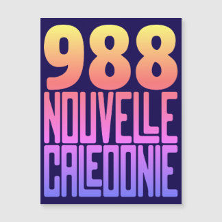 Nieuw-Caledonische magnetische kaart 988