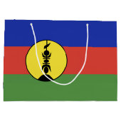 Nieuw-Caledonische vlag Groot Cadeauzakje (Achterkant)