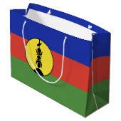 Nieuw-Caledonische vlag Groot Cadeauzakje (Achterkant Gekanteld)