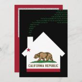 nieuw californië adres aankondiging (Voorkant / Achterkant)