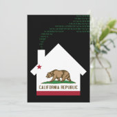 nieuw californië adres aankondiging (Staand voorkant)