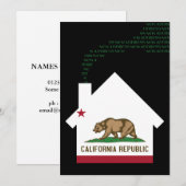 nieuw californië adres aankondiging (Voorkant / Achterkant)