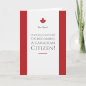 Nieuw Canadees staatsburgerschap cadeau Gefelicite Kaart (Voorkant)