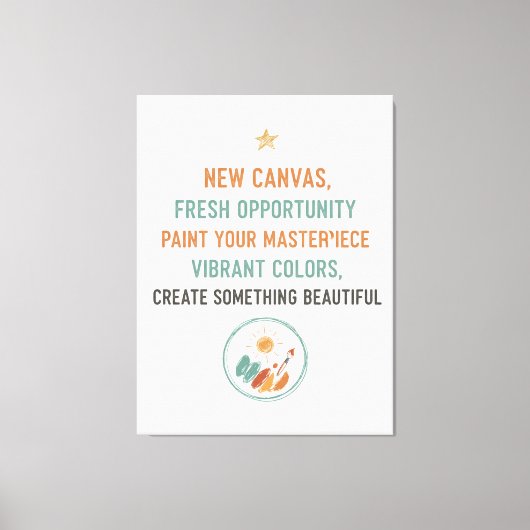 Nieuw Canvas Zonsopgang Afdruk (Voorkant)