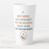 Nieuw Canvas Zonsopgang Latte Mok (Voorkant)