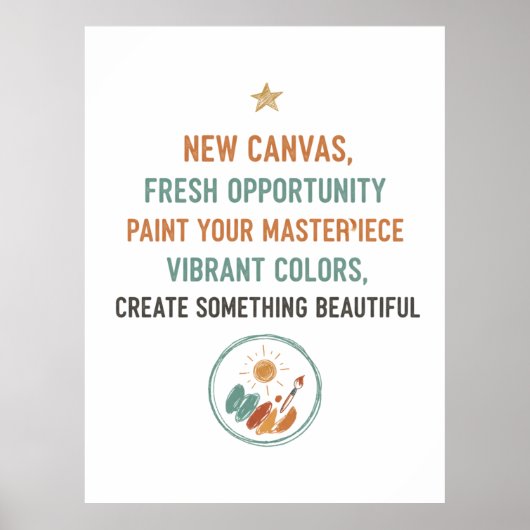 Nieuw Canvas Zonsopgang Poster (Voorkant)