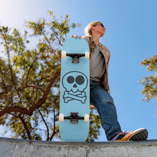 NIEUW - Cartoon Schedel Persoonlijk Skateboard (Buiten 1)