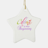 NIEUW CELEBRAAT BEGIN KERAMISCH ORNAMENT (Rechts)