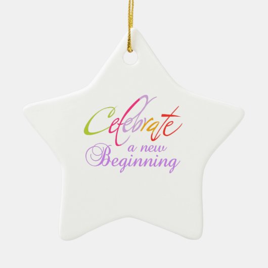 NIEUW CELEBRAAT BEGIN KERAMISCH ORNAMENT (Voorkant)