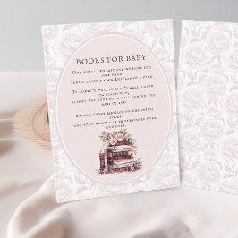 Nieuw Chapter baby shower brengt een boek blozen p Informatiekaartje