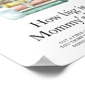 Nieuw Chapter baby shower - Hoe groot is mama's bu Poster (Hoek)