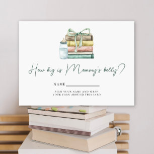 Nieuw Chapter Baby shower Hoe groot is mama's buik Informatiekaartje
