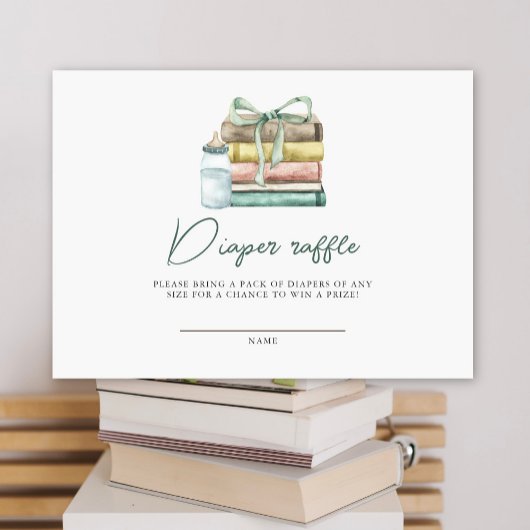 Nieuw Chapter Baby shower Luierkrabbel Informatiekaartje