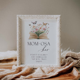 Nieuw Chapter Baby shower Mom-Osa Bar Poster