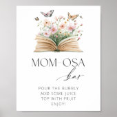 Nieuw Chapter Baby shower Mom-Osa Bar Poster (Voorkant)