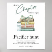 Nieuw Chapter baby shower - Pacifier hunt spel Poster (Voorkant)
