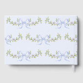 Nieuw Chapter Blue Bow Baby shower Gastenboek (Achterkant)