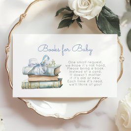 Nieuw Chapter Blue Bow Boeken voor baby wildflower Informatiekaartje