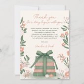 Nieuw Chapter Boeken Whimsical Sage groen Baby sho Bedankkaart (Voorkant)