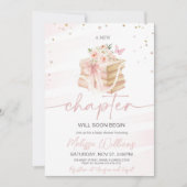 Nieuw Chapter boog wilde bloemen vlinders Baby Sho Kaart (Voorkant)