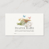 Nieuw Chapter Book Baby shower Luier Raffle Ticket Informatiekaartje (Voorkant)