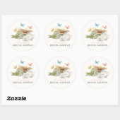 Nieuw Chapter Book Butterfly Vrijgezellenfeest Ronde Sticker (Vel)