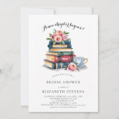 Nieuw Chapter Book Lover Bookworm Chic Vrijgezelle Kaart (Voorkant)