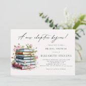 Nieuw Chapter Book Lover Bookworm Roos Vrijgezelle Kaart (Staand voorkant)