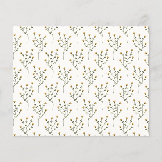 Nieuw Chapter Book Tea Baby shower Advies Kaart (Achterkant)