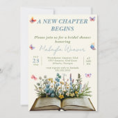 Nieuw Chapter Book Theme Floral Wild Vrijgezellenf Kaart (Voorkant)