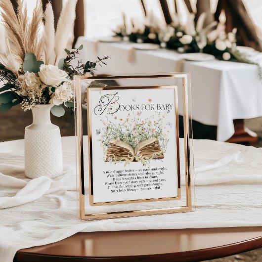 Nieuw Chapter Book Theme Wildflower Boek Poster