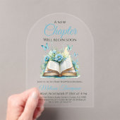 Nieuw Chapter Boy Blue Brunch Book Baby shower Acryl Uitnodigingen (Insitu (Draagbaar))