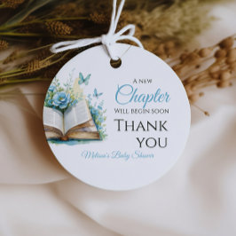 Nieuw Chapter Boy Blue Brunch StoryBook Baby showe Bedankjes Labels