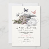 Nieuw Chapter Buttefly Tea Party Book Vrijgezellen Kaart (Voorkant)