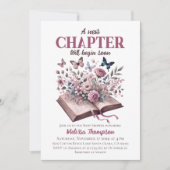 Nieuw Chapter Floral Storybook Baby shower Kaart (Voorkant)