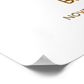 Nieuw Chapter Garden Book Baby shower Welkom Poster (Hoek)