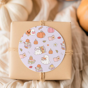 Nieuw Chapter Little Boo Groove Herfst Baby shower Ronde Sticker
