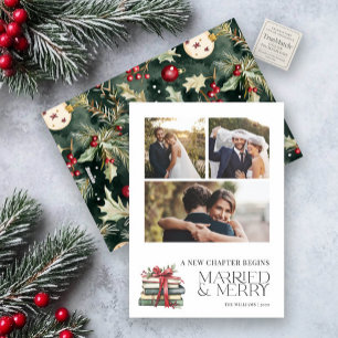 Nieuw Chapter Married & Merry Pas getrouwd Bow 3 F Feestdagenkaart