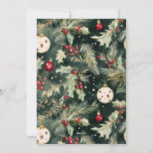 Nieuw Chapter Married & Merry Pas getrouwd Red Bow Feestdagenkaart (Achterkant)