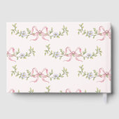 Nieuw Chapter Pink Bow Baby shower Gastenboek (Achterkant)