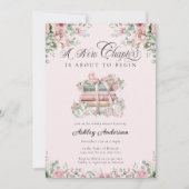 Nieuw Chapter Pink Bow Baby shower Kaart (Voorkant)