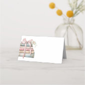Nieuw Chapter Pink Bow Books Baby shower Plaatskaartje (Voorkant)