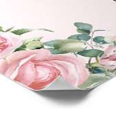 Nieuw Chapter Pink Bow Floral Baby shower Welkom Poster (Hoek)