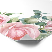 Nieuw Chapter Pink Floral Bow Baby shower Welkom Poster (Hoek)