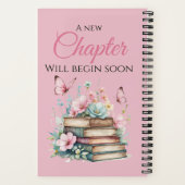 Nieuw Chapter Pink Storybook Guest Book Baby showe Notitieboek (Achterkant)