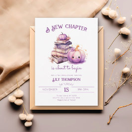 Nieuw Chapter Pumpkin Autumn Herfst Baby shower Kaart