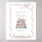 Nieuw Chapter Roze boog Hoeveel Snoepjes Poster (Voorkant)