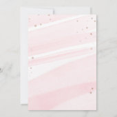 Nieuw Chapter Roze boog wilde bloemen Baby shower Kaart (Achterkant)