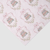 Nieuw chapter roze lint Bow  baby shower Tissuepapier (Detail)